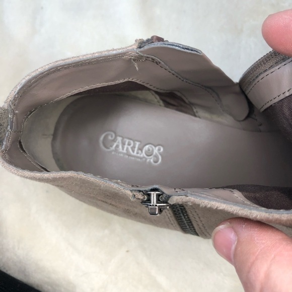 Carlos by Carlos Santana Tan Ankle Booties Sz 10 - Picture 8 of 9